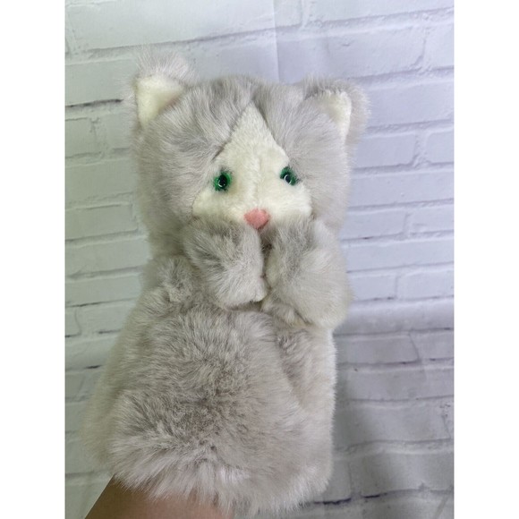VTG 24K Polar Puff Melissa Puppet Cat Kitten Kitty Special Effects Green Eyes - Picture 3 of 12